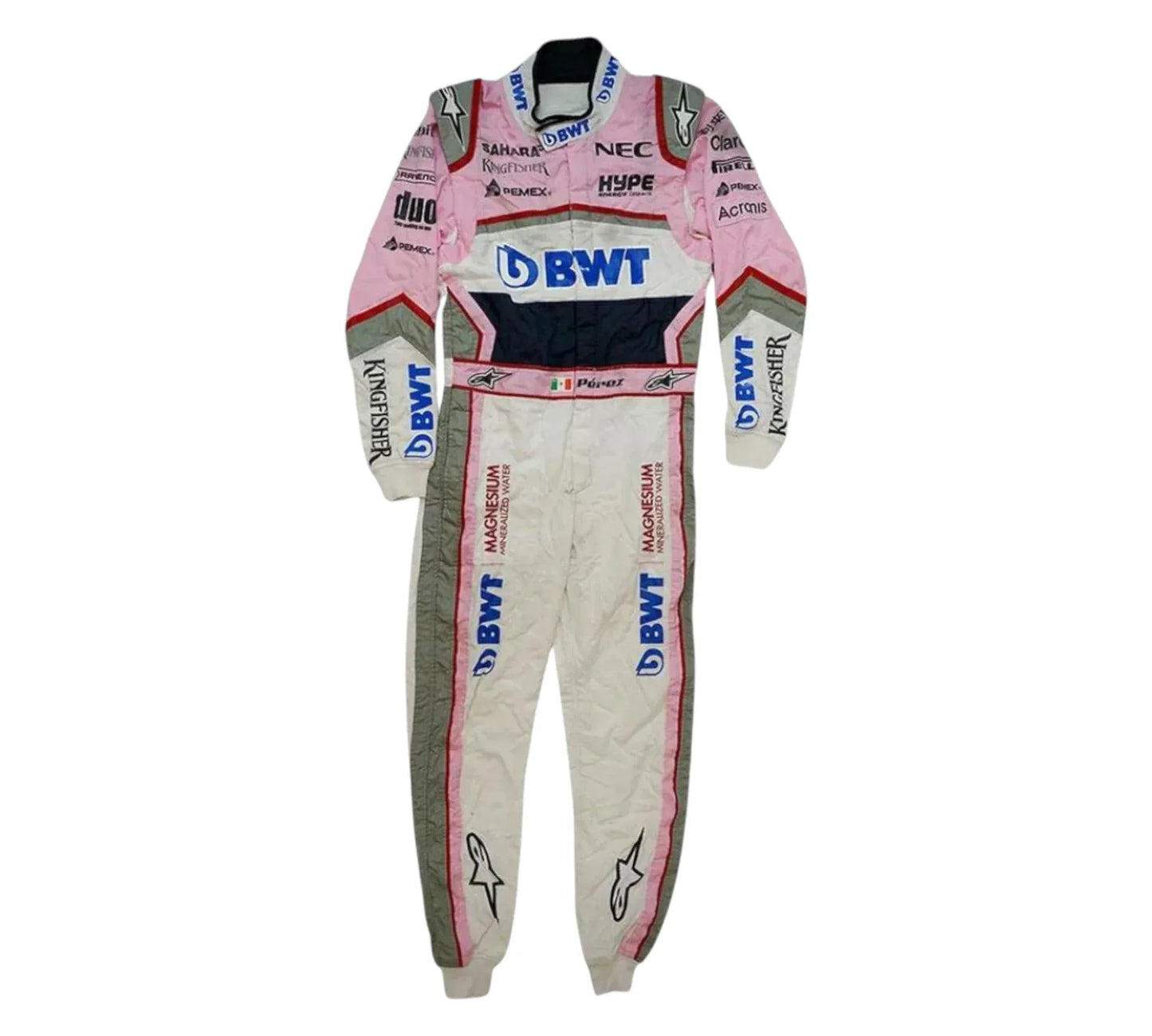 2018 Sergio Perez Racing Team BWT F1 Race Suit