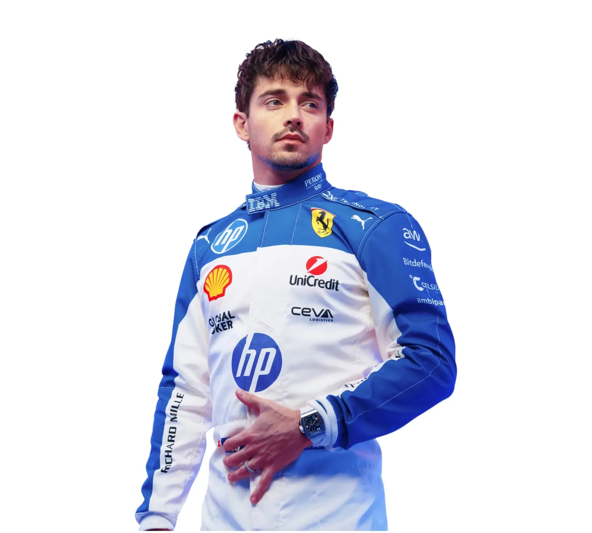 2025 Charles Leclerc Scuderia Ferrari Miami GP F1 Race Suit